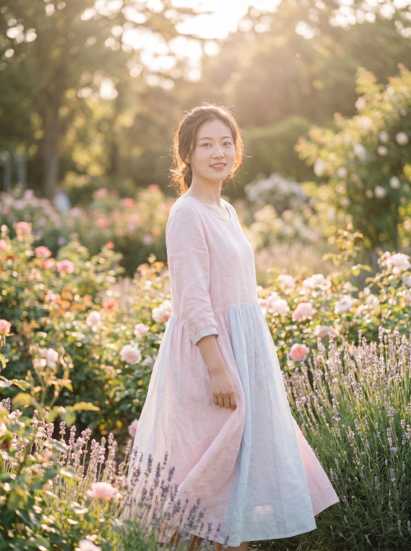 欧美男同美图：清新自然美少女写真